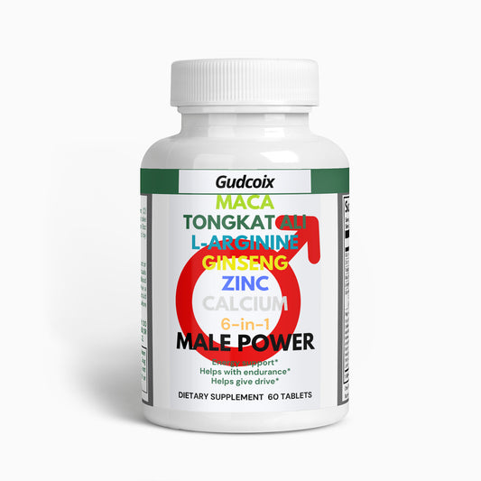 Maca Tongkat Ali Ginseng Zinc Calcium 6-in-1 Male Power