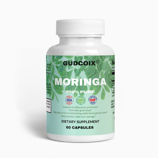 GUDCOIX Moringa Pure 800mg Rosabella for Immune Support, Gut Health and Vitamins - Dietary