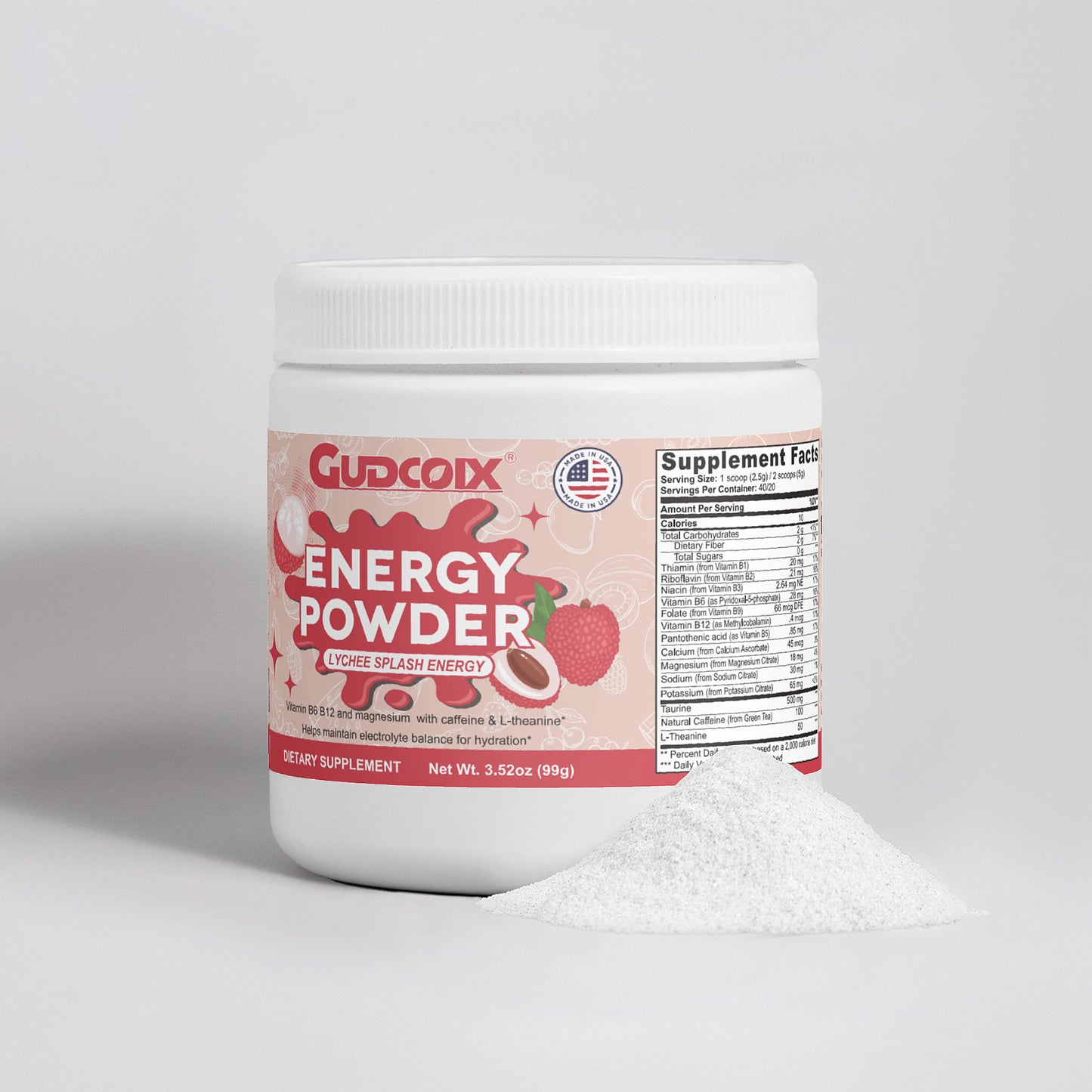 Energy Powder (Lychee Splash Energy)