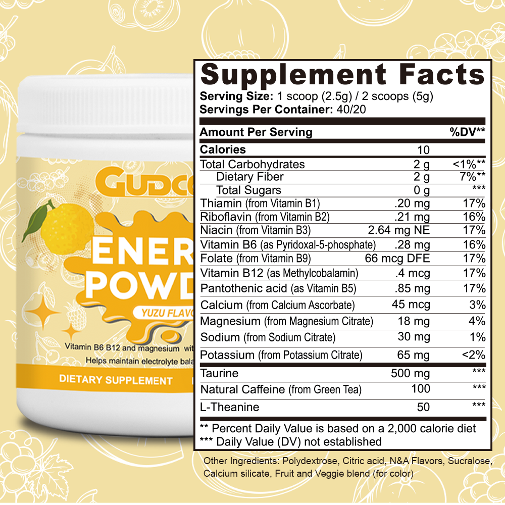 Energy Powder (Yuzu Flavor)